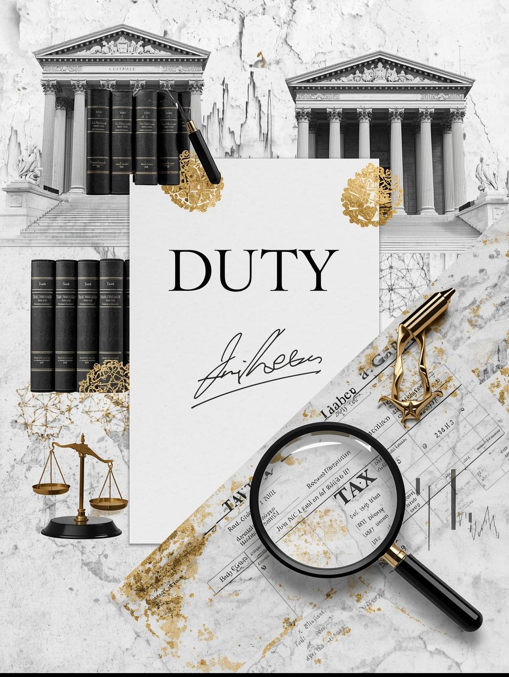 Customs and Excise Act, 1964 legislation book on an attorney's desk